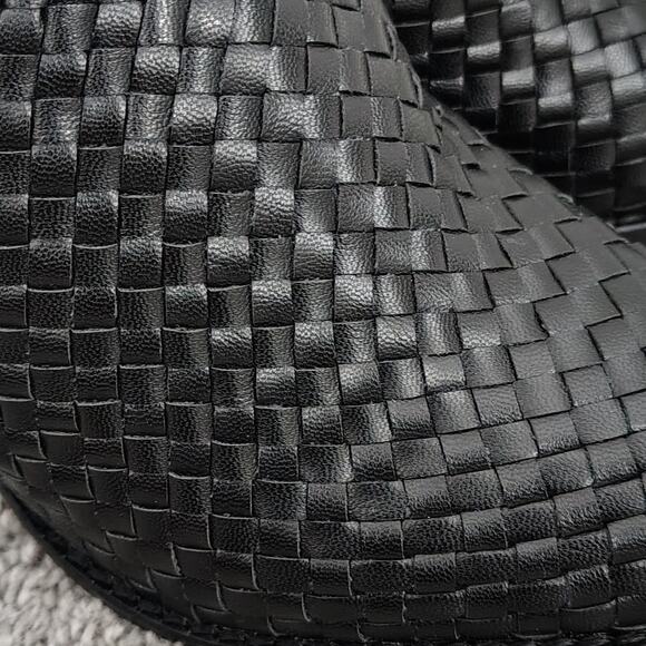 Boutique by Corkys Size 7 Black Woven Slip On Heeled Mule Clogs Life Gourd NEW - Picture 6 of 8